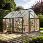 Polar Aurora 8x10 FT Outdoor Polycarbonate Greenhouse