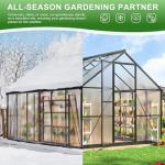 Polar Aurora 8x12 FT Walk-In Polycarbonate Greenhouse