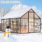 Polar Aurora 8x12 FT Walk-In Polycarbonate Greenhouse