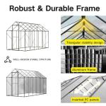 Kingdura 6x12ft Outdoor Polycarbonate Greenhouse