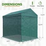 EAGLE PEAK 8x6 Portable Walk-In Greenhouse Cover