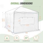 Eagle Peak 10x10 Portable Pop-Up Greenhouse