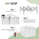 Eagle Peak 10x10 Portable Pop-Up Greenhouse