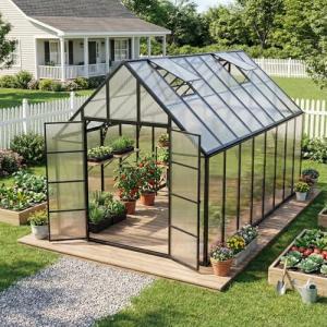 10x16 FT Heavy Duty Polycarbonate Greenhouse