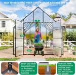 CDCASA 10x16 FT Outdoor Polycarbonate Greenhouse