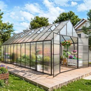 CDCASA 10x24 FT Outdoor Polycarbonate Greenhouse