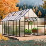 10x16 FT Heavy Duty Polycarbonate Greenhouse