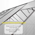 Kingdura 6x12ft Outdoor Polycarbonate Greenhouse