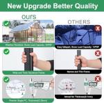 CDCASA 10x24 FT Outdoor Polycarbonate Greenhouse