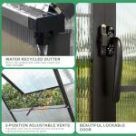 10x16 FT Heavy Duty Polycarbonate Greenhouse