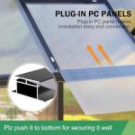 10x16 FT Heavy Duty Polycarbonate Greenhouse