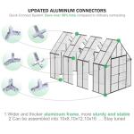 CDCASA 10x16 FT Outdoor Polycarbonate Greenhouse
