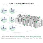 CDCASA 10x24 FT Outdoor Polycarbonate Greenhouse