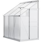 Outsunny 6' x 4' Lean-to Polycarbonate Greenhouse