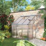 Outsunny 6' x 4' Lean-to Polycarbonate Greenhouse