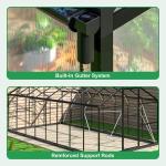 WKM 8x16 FT Polycarbonate Greenhouse with Vent