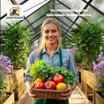 8x16 FT Black Polycarbonate Walk-In Greenhouse