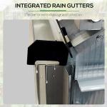 Outsunny 6' x 4' Lean-to Polycarbonate Greenhouse