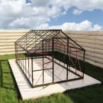 8x16 FT Black Polycarbonate Walk-In Greenhouse