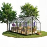 8x16 FT Black Polycarbonate Walk-In Greenhouse