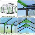 Wanan 8x14FT Outdoor Polycarbonate Greenhouse