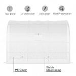 Outsunny Lean-To Polycarbonate Greenhouse with Shelves