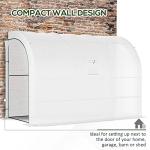 Outsunny Lean-To Polycarbonate Greenhouse with Shelves