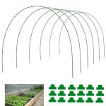 Raised Bed Greenhouse Hoops - 6 Rustproof Sets