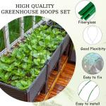 Raised Bed Greenhouse Hoops - 6 Rustproof Sets
