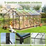 Wanan 8x14FT Outdoor Polycarbonate Greenhouse