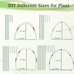 Raised Bed Greenhouse Hoops - 6 Rustproof Sets