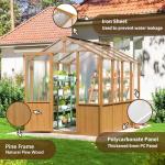 AirWire 6x8 FT Wooden Walk-in Greenhouse