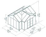 Palram Triomphe 12x15 Ft. Polycarbonate Greenhouse