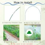 Raised Bed Greenhouse Hoops - 6 Rustproof Sets