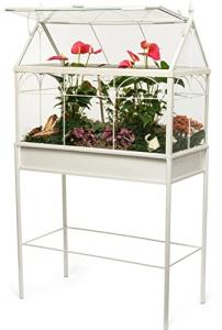 H Potter Large Freestanding Terrarium Planter