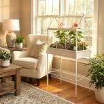 H Potter Large Freestanding Terrarium Planter