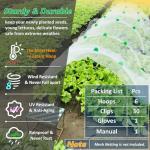 LANEVAN Flexible Greenhouse Hoops for Raised Beds