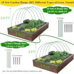 8FT Greenhouse Hoops Support Kit for Gardens