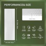8 Pack 6' x 2' Polycarbonate Greenhouse Panels