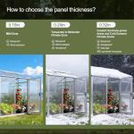 12 Pack Polycarbonate Greenhouse Replacement Panels