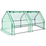 Ohuhu Portable Mini Polycarbonate Greenhouse with Zipper Doors