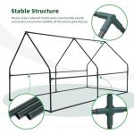 Ohuhu Portable Mini Polycarbonate Greenhouse with Zipper Doors