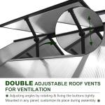 BlueWish 6x12FT Heavy Duty Polycarbonate Greenhouse