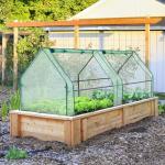 Ohuhu Portable Mini Polycarbonate Greenhouse with Zipper Doors