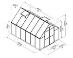 Palram 8' x 12' Essence Hobby Greenhouse