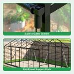 10x16 FT Walk-in Polycarbonate Greenhouse with Vent