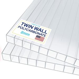 KastLite 8mm Twin Wall Polycarbonate Greenhouse Panels