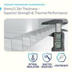 KastLite 8mm Twin Wall Polycarbonate Greenhouse Panels