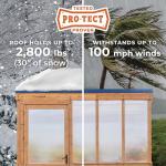 Backyard Discovery 9x6 ft Willow Polycarbonate Greenhouse