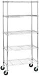 Adjustable 5-Shelf Heavy Duty Storage Unit